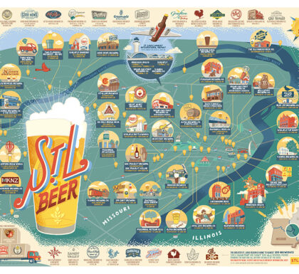 2024 STL Beer Map Art Print